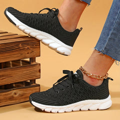 Breathable Flying Woven Running Shoes Lightweight Non Slip Sneakers