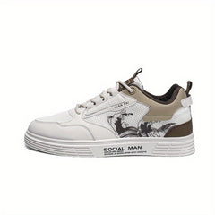 Men's Breathable Lace Up Sneakers Casual Outdoor Walking Shoes