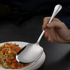 Stainless Steel Serving Spoon Large Soup Porridge Rice Scoop 20 25