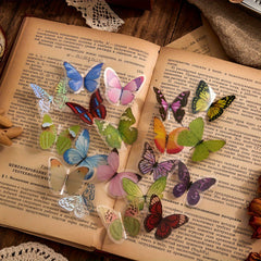 400pcs Holographic Butterfly Sticker Glitter Waterproof PET Scrapbook