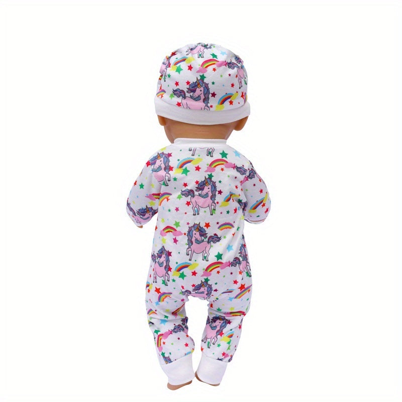 Bee and Unicorn Doll Clothing Set for 17-18 Inch Dolls