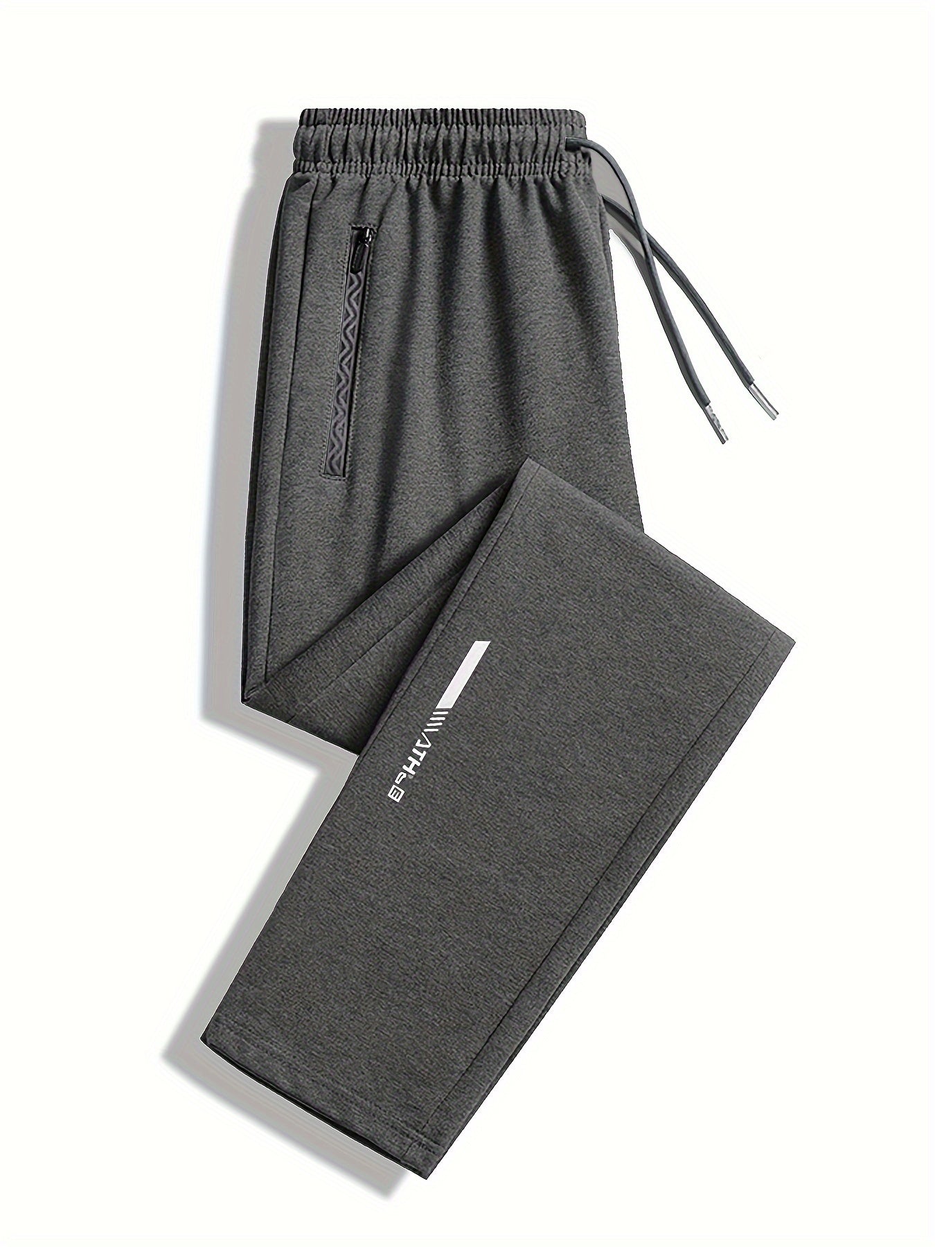 Men's Regular Fit Drawstring Pants for Running Gym