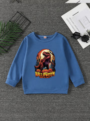 Halloween Horror Dinosaur Boys Sweatshirt