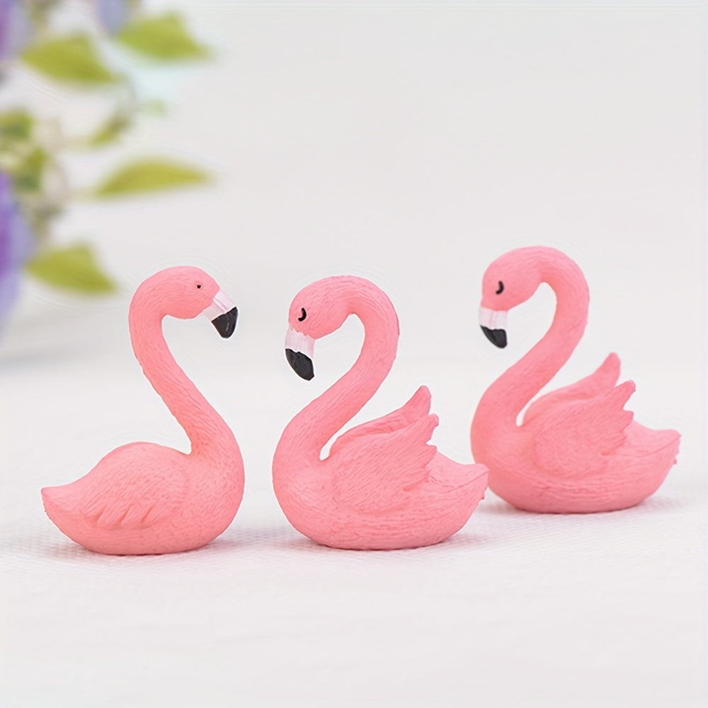 2pcs Flamingo Statues for Tropical Outdoor Decor