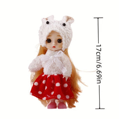 Lovely Couple Dolls Christmas Gift Decoration Movable Simulative Joint Dolls Set