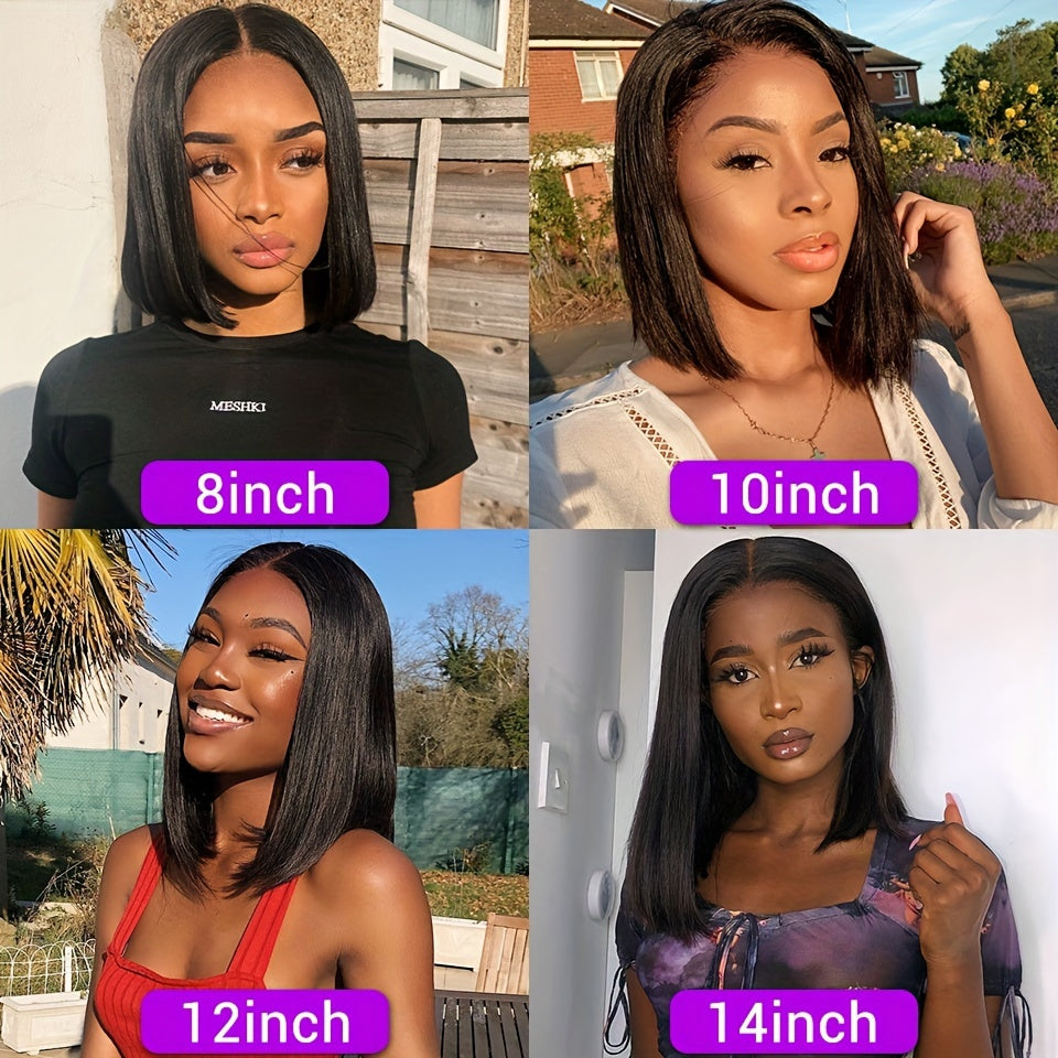 Short Bob Wig 13x4 Lace Front Human Hair Wigs - Pre Plucked Brazilian Bob Wig