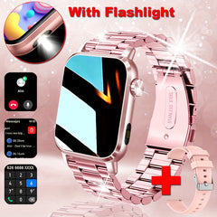 Smart Watch Answering Calls for Android IP68 Pink