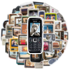 50pcs Retro TV Computer Graffiti Stickers Notebook Luggage Waterproof DIY Toys