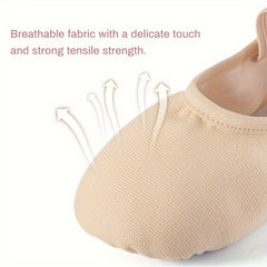 Girl's Solid Ballet Shoes Kids Dance Shoes Comfy Adjustable Sneakers