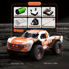 High Speed 1:14 Off-Road 4WD Brushless Motor Truck - 70km/h Racing Drift Car