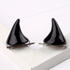 Cartoon Demon Horn Hair Clips for Girls
