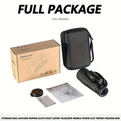 HD Monocular Telescope for Birdwatching with Phone Adapter & Tripod