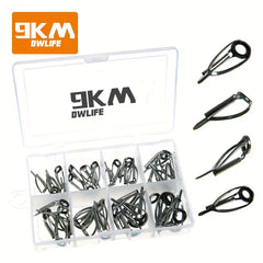 40pcs Rod Tips Repair Kit Stainless Steel Fishing Tackle Freshwater