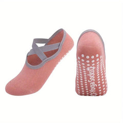 Women's Non Slip Yoga Socks Low Top Breathable Solid Color Practice Socks