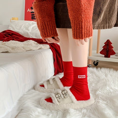 Striped & Letter Print Socks Women's Stockings