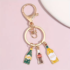 Beer Cup Pendant Keychain Christmas Party Halloween Holiday Gift