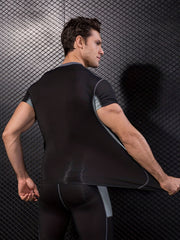 Breathable Quick Dry Sports T-shirt Men's Casual High Stretch Tee Shirt