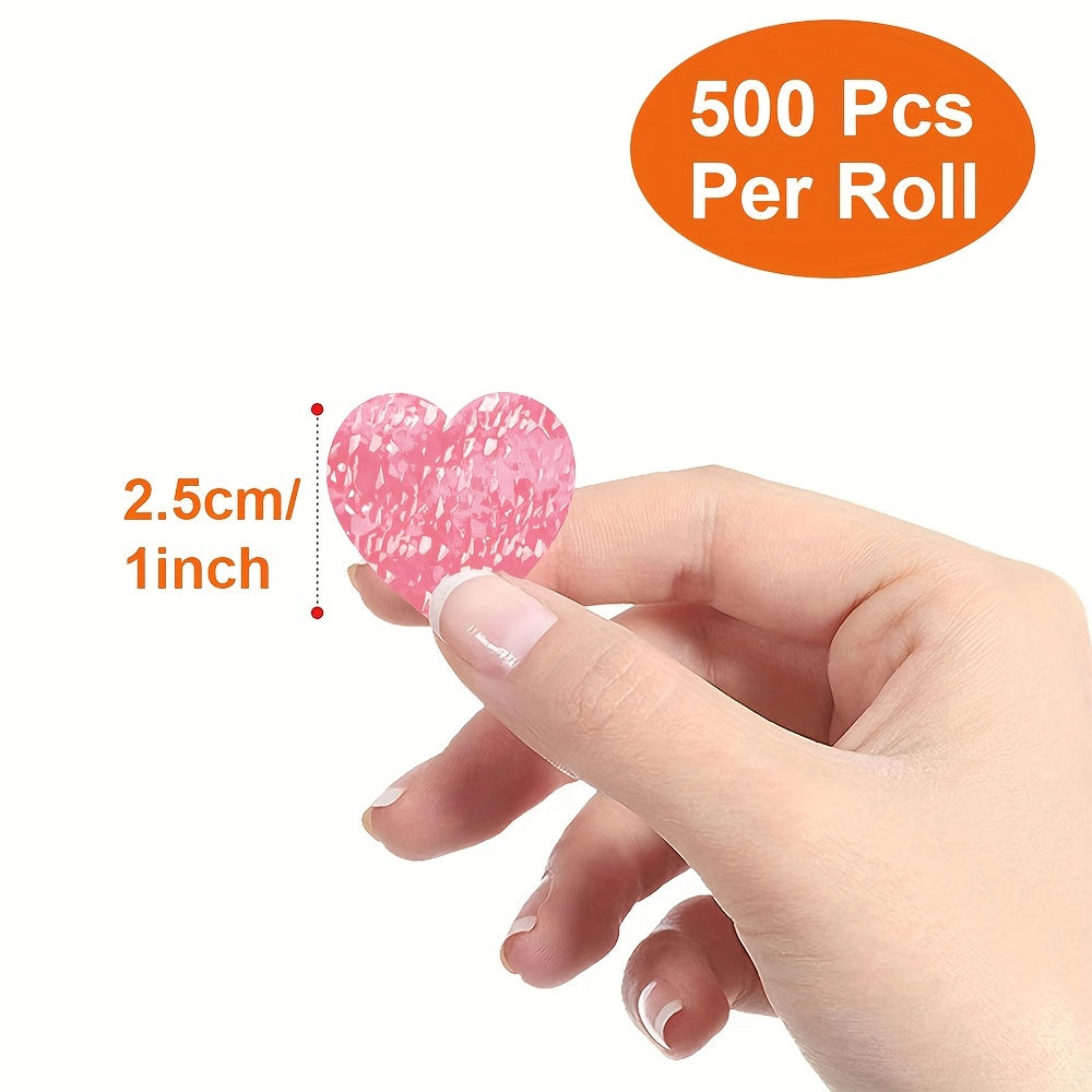 500pcs Heart Shape Thank You Sticker DIY Decoration Label