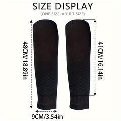 Football Calf Sleeves Protector Shin Guard Sock Men Women