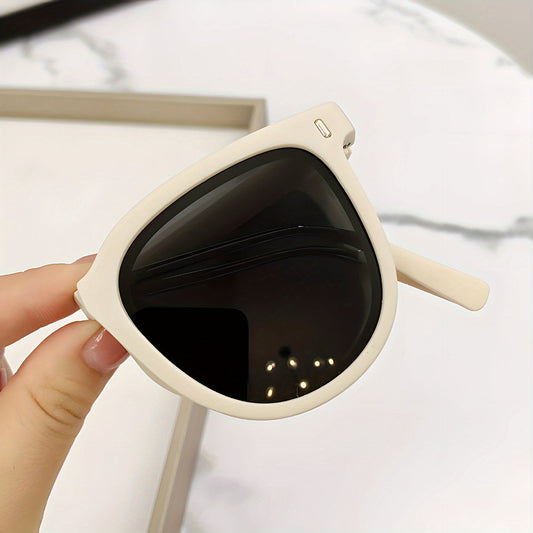 Men's Folding Sunglasses UV Protection Round Eyewear