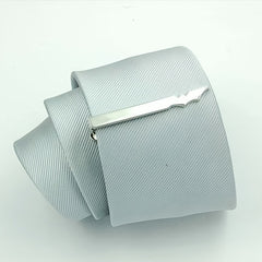 Silvery Tie Clip Wedding Gift for Men