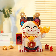 Lucky Cat Building Blocks Educational Puzzle Toys