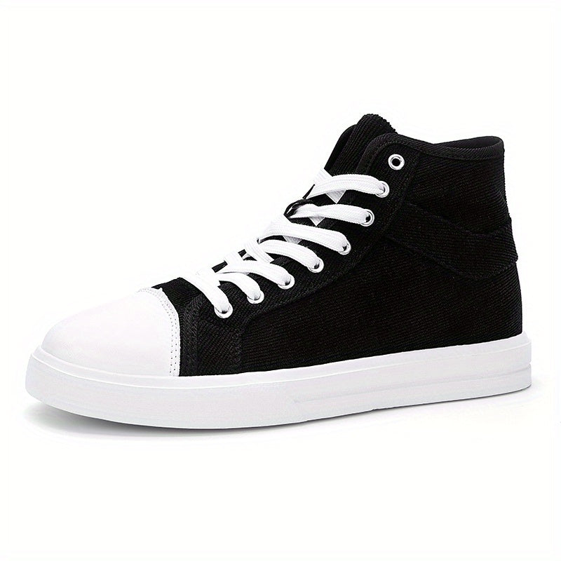 Women's Mid Top Canvas Shoes Casual Lace Up Outdoor Shoes