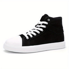 Women's Mid Top Canvas Shoes Casual Lace Up Outdoor Shoes