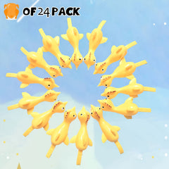 Bulk Yellow TPU Flying Rubber Chicken Finger Slingshot Toys