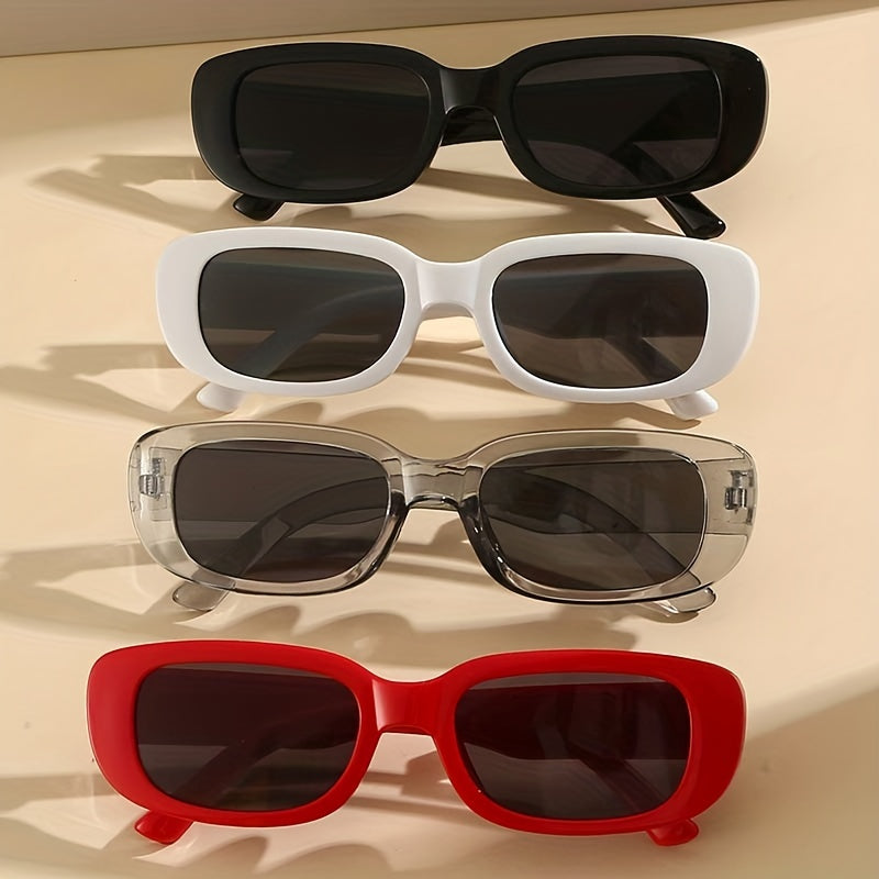 Rectangle Sunglasses UV400 Sun Shades for Vacation Beach Travel