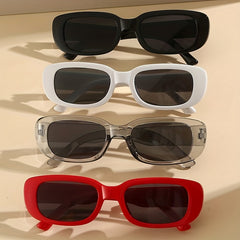 Rectangle Sunglasses UV400 Sun Shades for Vacation Beach Travel