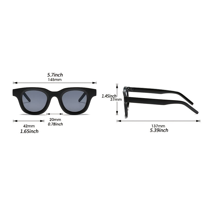 Vintage Oversized Oval Sunglasses Women Sun Protection Tinted Lenses