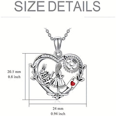 Vintage Rabbit Poker Girl Necklace - Holiday Gift