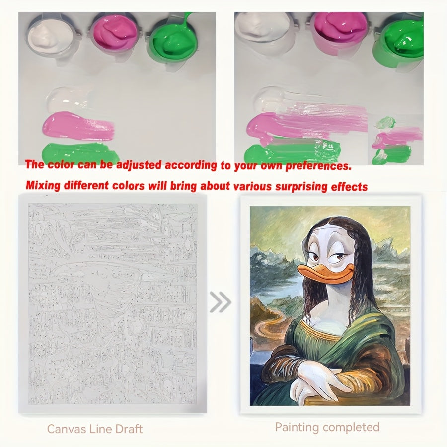 DIY Painting & Drawing Kit Homemade Duck Lady Ideal for Collection and Gifts