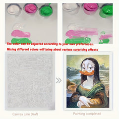 DIY Painting & Drawing Kit Homemade Duck Lady Ideal for Collection and Gifts