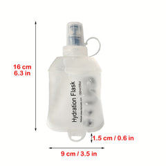1pc 150ml Soft Collapsible Water Bottle Portable Foldable Water Bag