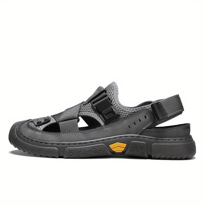 Men's Closed Toe Breathable Sandals Wear resistant Non Slip Beach Shoes Summer