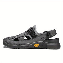 Men's Closed Toe Breathable Sandals Wear resistant Non Slip Beach Shoes Summer