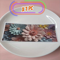 Flower UV DTF Transfer Sticker For 16 oz Glass Cups