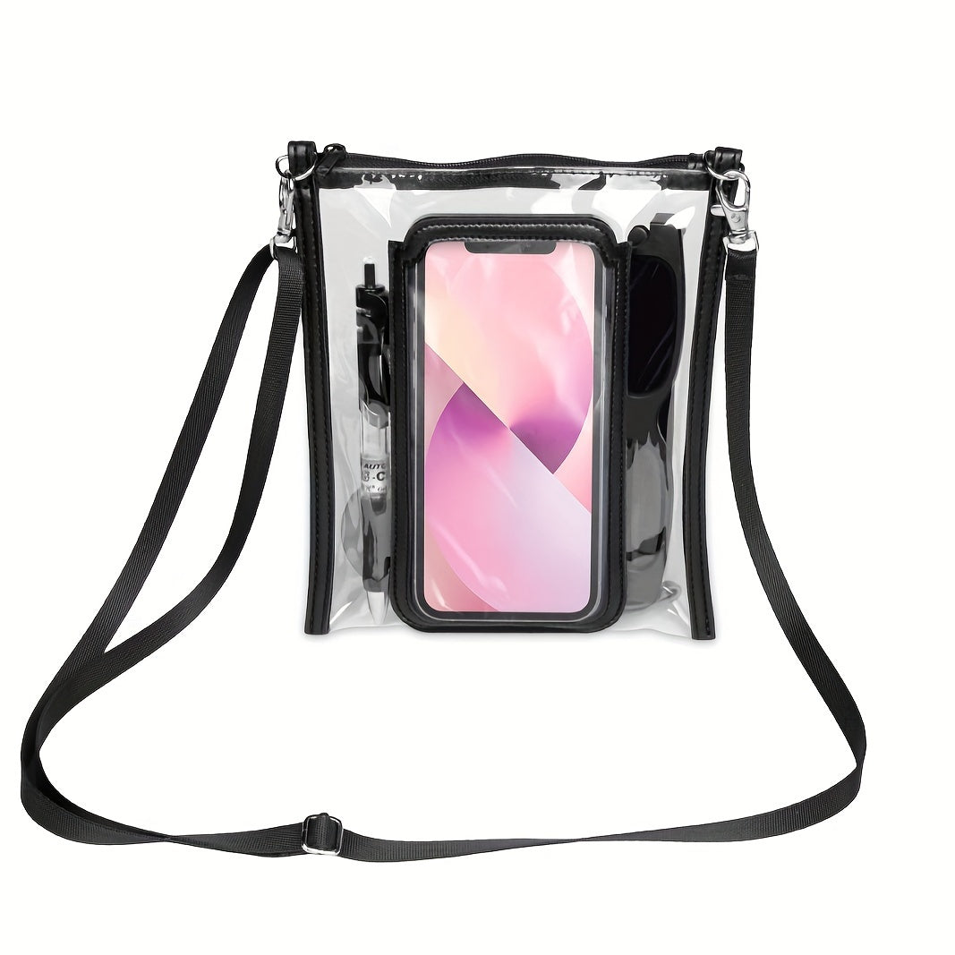 Waterproof Shopping Bag Beach Storage Shoulder Bag PVC Transparent Crossbody Bag