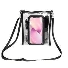 Waterproof Shopping Bag Beach Storage Shoulder Bag PVC Transparent Crossbody Bag