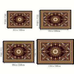 Vintage Boho Kitchen Rug European Style Palace Classical American Rural Land Bla