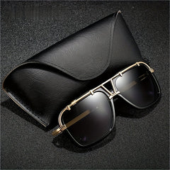 Men's Square Sunglasses Classic Style Large Frame UV Protection