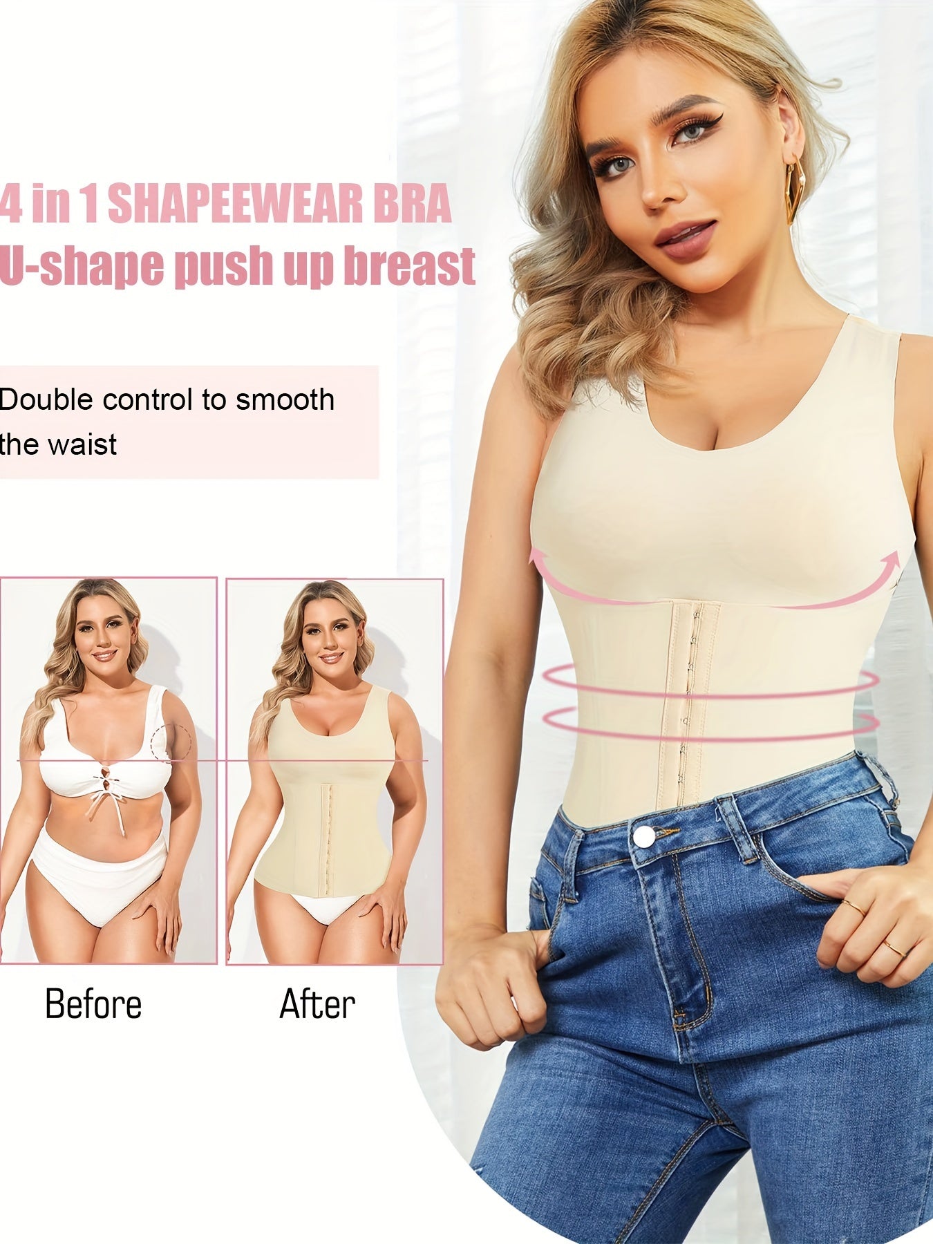 Seamless Tummy Control Tank Top Slimmer Underwear Shapewear