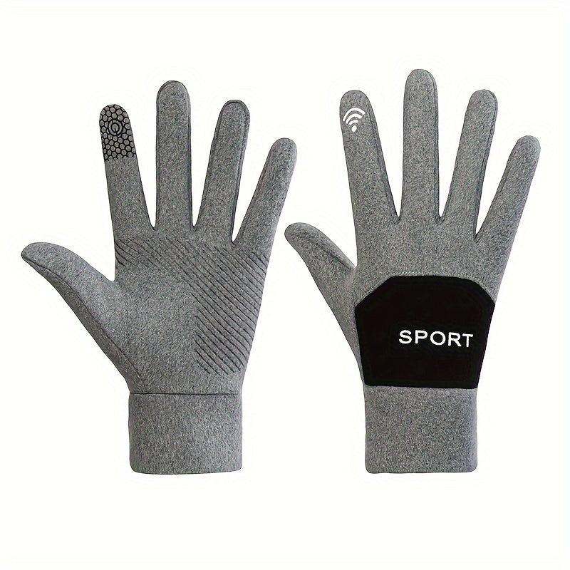 Men's Winter Thickened Coldproof Gloves - Non Slip Touch Screen Warm Gloves
