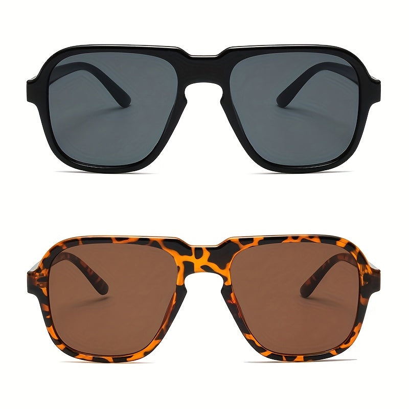 Aviator Square Sunglasses Retro Gradient Glasses UV400