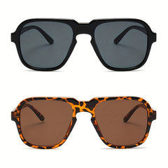 Aviator Square Sunglasses Retro Gradient Glasses UV400