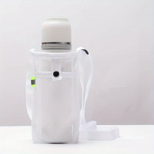 Water Bottle Portable Storage Bag with Adjustable Shoulder Belt