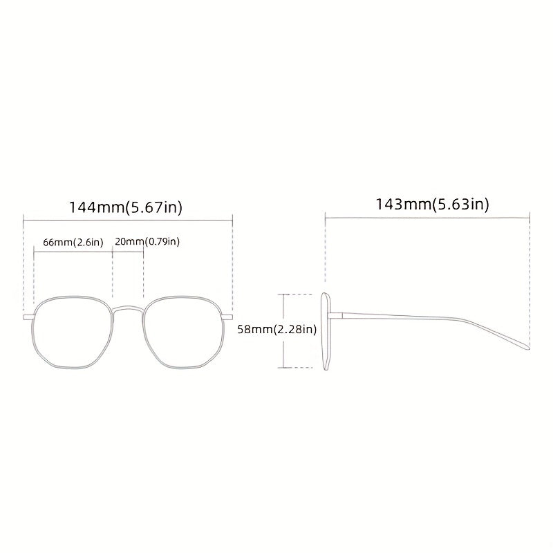 Square Frame Sunglasses Thick Frame Glasses UV400