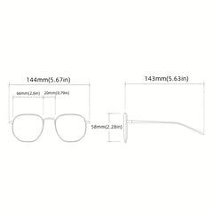 Square Frame Sunglasses Thick Frame Glasses UV400